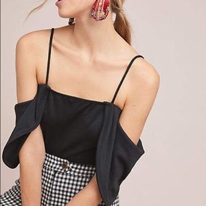 NWT Eri + Ali Maria Draped Top Anthropologie L XL